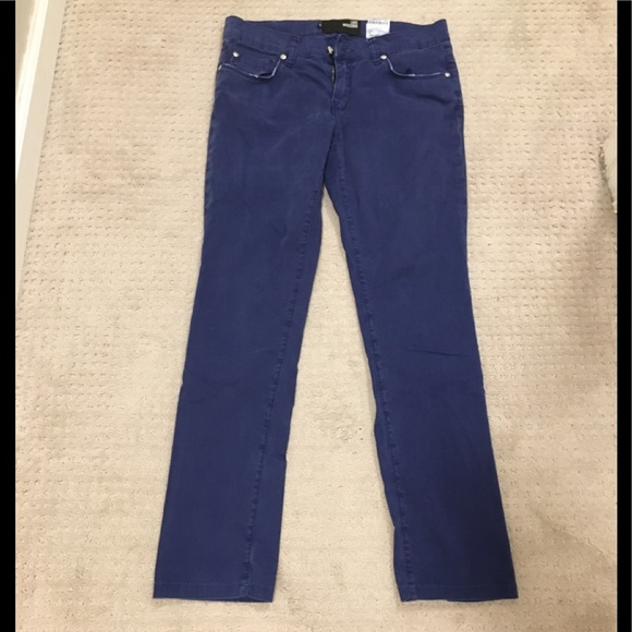 MOSCHINO Casual Cotton Blue Pants - Picture 2 of 7